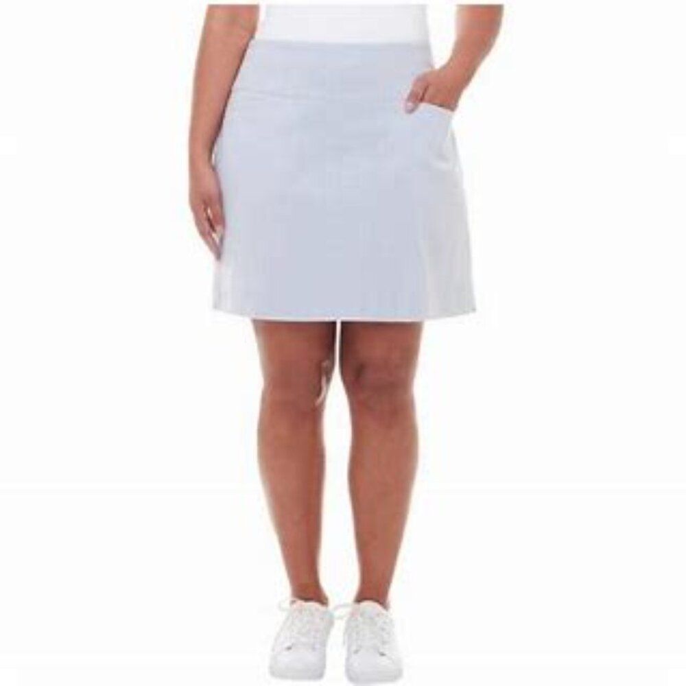 S.C. & CO Women’s Skort, 360 Degrees Tummy Control, Blue/White Stripe XS NWOT